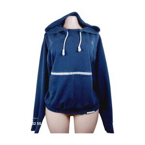 Nike Women's Blue Raglan Sleeve Heavyknit Classic Pullover Hoodie Size XL